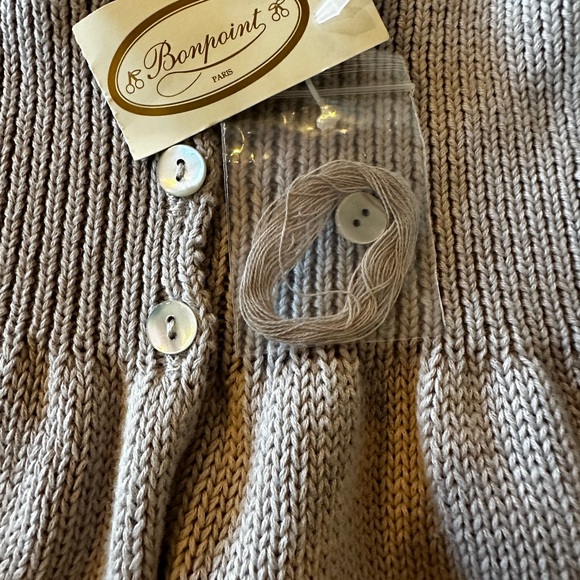 NWT - New Grey Bonpoint Unisex Cardigan - Picture 7 of 7